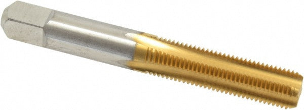 Cleveland C55226 3/8-24 Bottoming RH 3B H3 TiN High Speed Steel 4-Flute Straight Flute Hand Tap