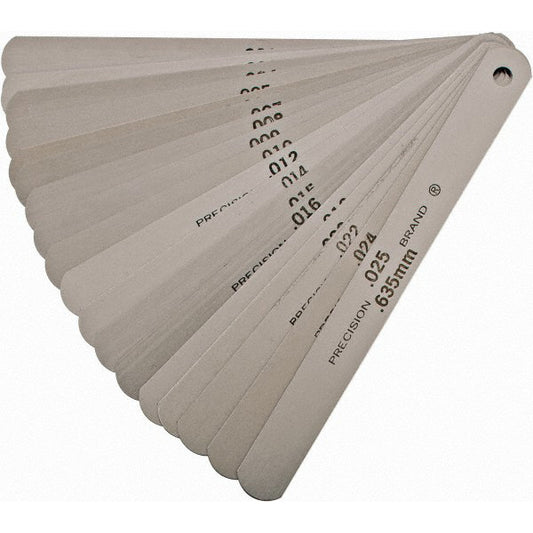 Precision Brand Products 19740 20 Piece, 0.001 to 0.025" Thick, Parallel Feeler Gage Set
