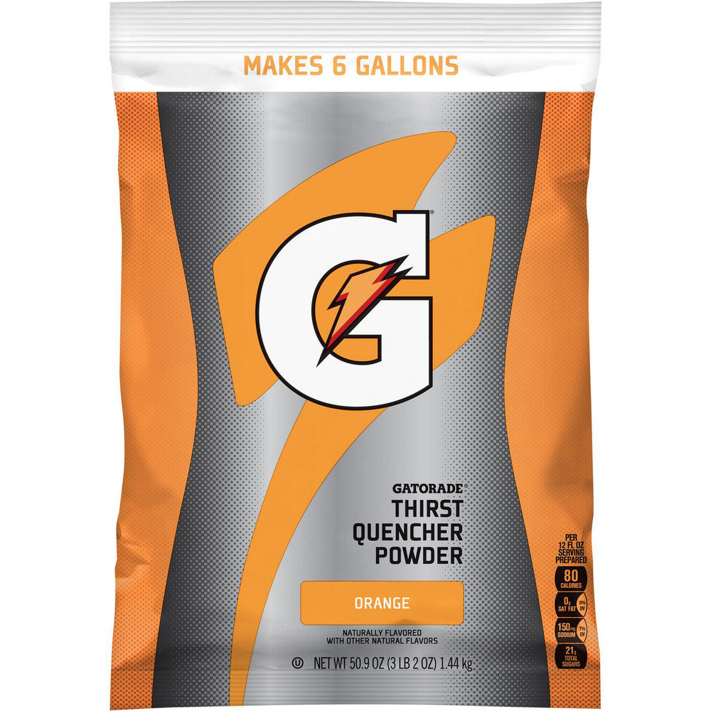 Gatorade 03968 Activity Drink 51 oz, Packet, Orange, Powder, Yields 6 gal