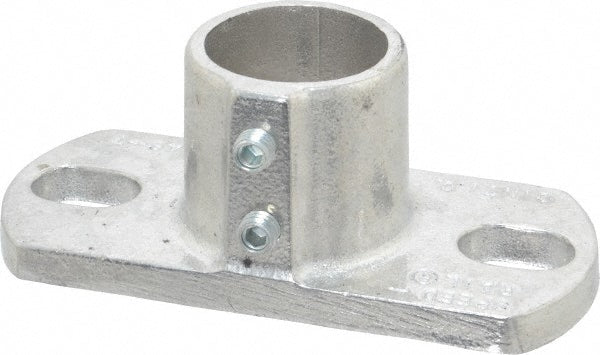 Hollaender 46-7 1-1/4" Pipe, Base Flange, Aluminum Alloy Flange Pipe Rail Fitting