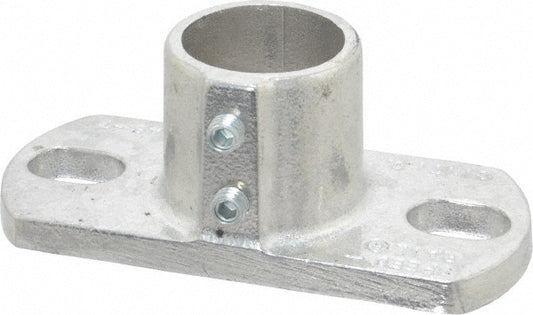 Hollaender 46-7 1-1/4" Pipe, Base Flange, Aluminum Alloy Flange Pipe Rail Fitting