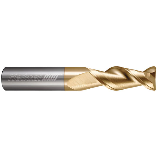 Helical Solutions 46336 Corner Radius End Mill 1/2" Dia, 5/8" LOC, 0.0150" Radius, 3 Flute, Solid Carbide