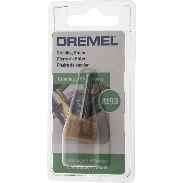 Dremel 8193 Mounted Point 5/8" Thick, 1/8" Shank Dia, B135, Coarse