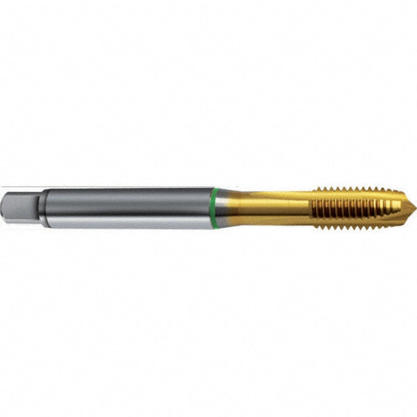 Guhring 9043310080000 Spiral Flute Tap M8 x 1.25, Metric, 3 Flute, Plug, 6H Class of Fit, High Speed Steel, TiN Finish