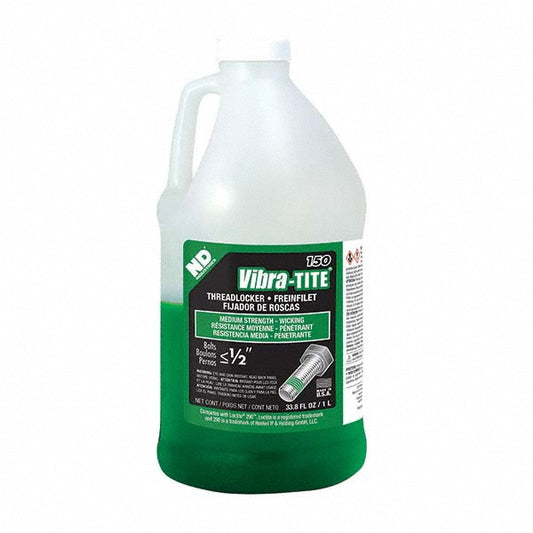Vibra-Tite 15000 Threadlocker Green, Liquid, 1 L, Bottle