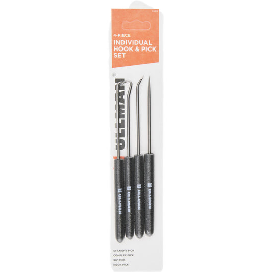 Ullman Devices CHP4 Scriber & Probe Sets Set Type Hook & Pick Scriber Set  Number Of Pieces 4  Length (Inch) 6-7/8 in  