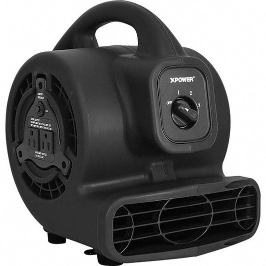 XPower Manufacturing P-80A-BLACK Carpet & Floor Dryers Horsepower 138W PHP  Number Of Speeds 3  Minimum Motor Speed 1120  Maximum Motor Speed 1480  Voltage 115V  Maximum Amperage 1.2A