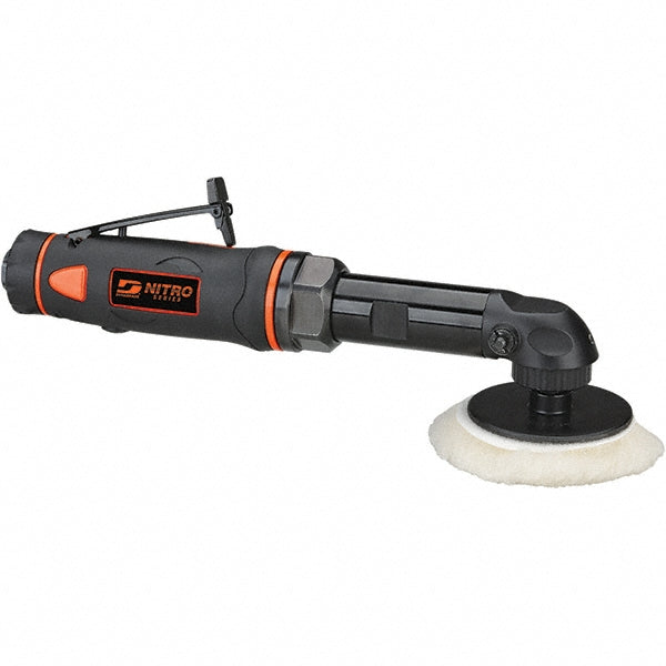 Dynabrade EB3 Handheld Buffers & Polishers Type Buffer Type of Power Air Speed (RPM) 2700 Handle Type Right Angle Pad Dia (Inch) 3 Pad Dia 3 in Spindle Thread Size 3/8-24 Reversible No Air Consumption 4 SCFM Air Pressure 90 psi Air Inlet Thread Typ