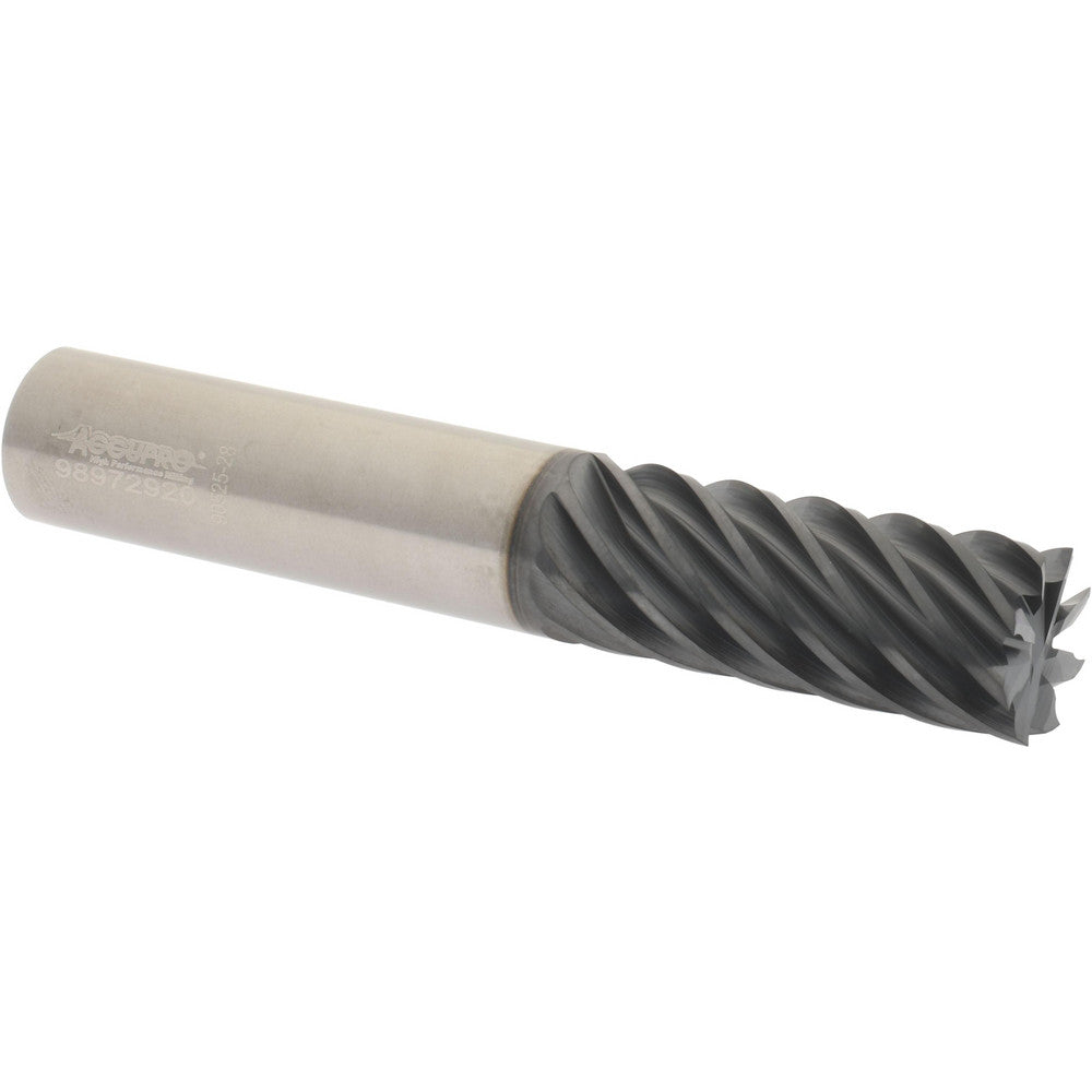 Accupro 317216 Square End Mill  0.5000" Dia, 1.25" LOC, 0.5" Shank Dia, 3" OAL, 8 Flutes, Solid Carbide