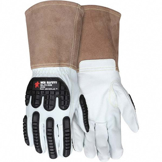 MCR Safety 48406M Welding Gloves MCR Safety Size Medium, Leather, Pair, for General Welding
