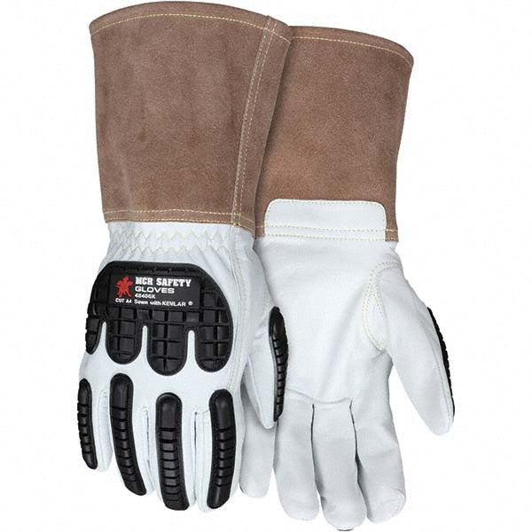 MCR Safety 48406KM Welding Gloves MCR Safety Size Medium, Leather, Pair, for General Welding