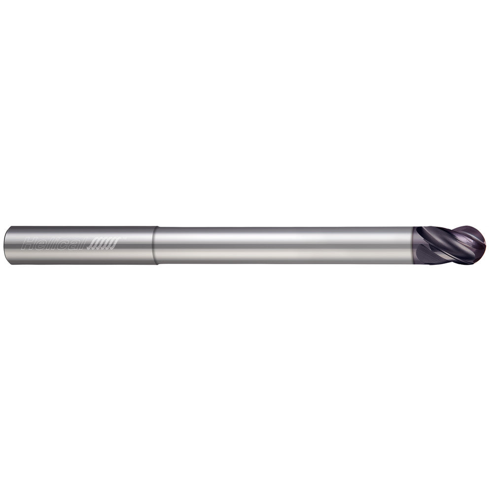 Helical Solutions 57047 Ball End Mill 1/8" Dia, 5/32" LOC, 4 Flute, Solid Carbide