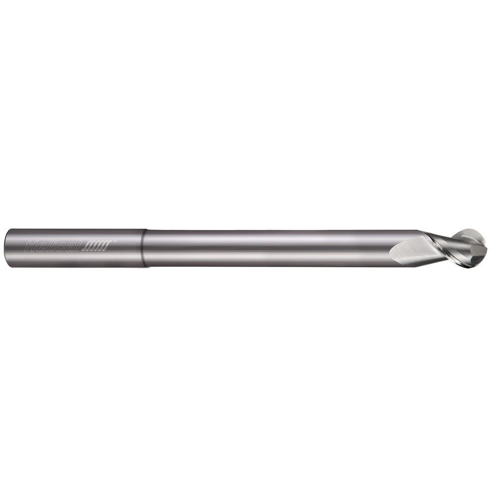Helical Solutions 18030 Ball End Mill 1/8" Dia, 5/32" LOC, 2 Flute, Solid Carbide