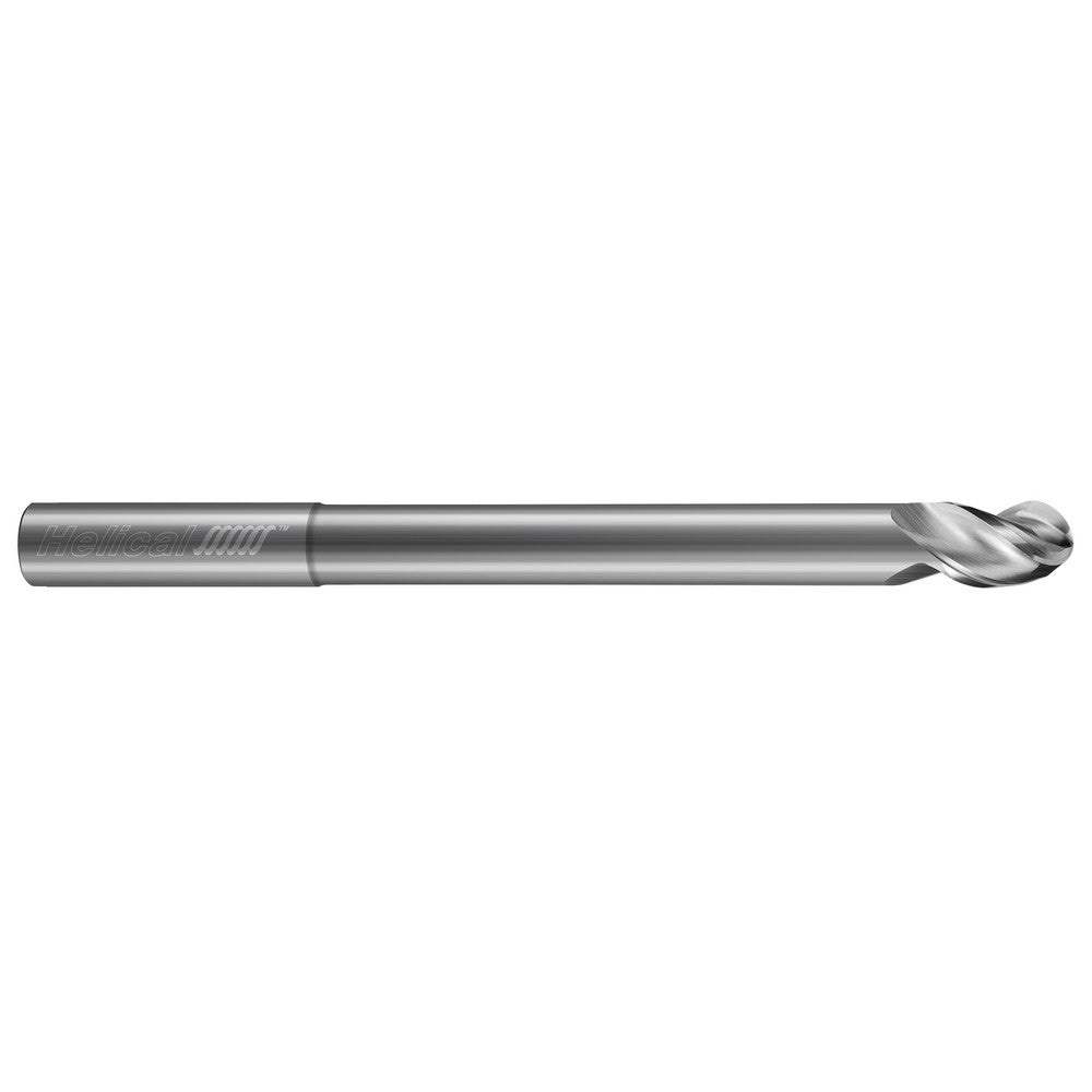 Helical Solutions 82497 Ball End Mill 1/2" Dia, 5/8" LOC, 3 Flute, Solid Carbide
