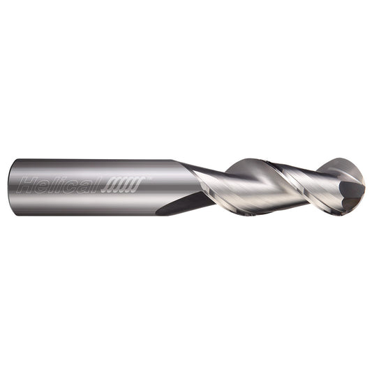 Helical Solutions 17015 Ball End Mill 1/8" Dia, 1/4" LOC, 2 Flute, Solid Carbide