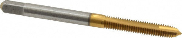 Kennametal 1545213 Spiral Point Tap M4x0.7 Metric Coarse, 2 Flutes, Plug Chamfer, 6H Class of Fit, HSS, TiN Coated
