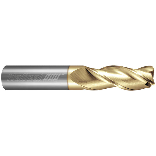 Helical Solutions 83519 Corner Radius End Mill 3/8" Dia, 1-1/4" LOC, 0.0200" Radius, 7 Flute, Solid Carbide