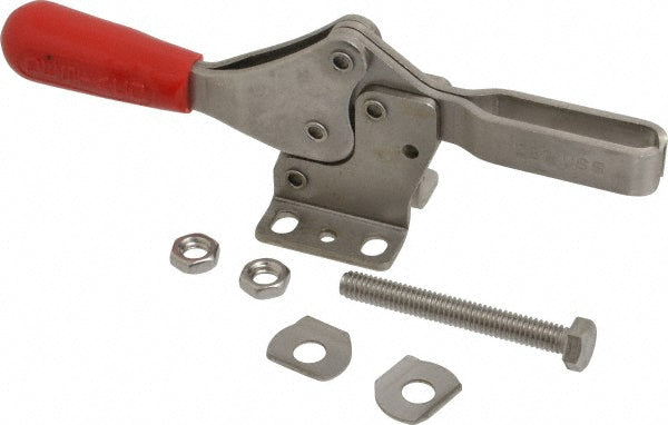 De-Sta-Co 227-USS Manual Hold-Down Toggle Clamp Horizontal, 600 lb Capacity, U-Bar, Flanged Base