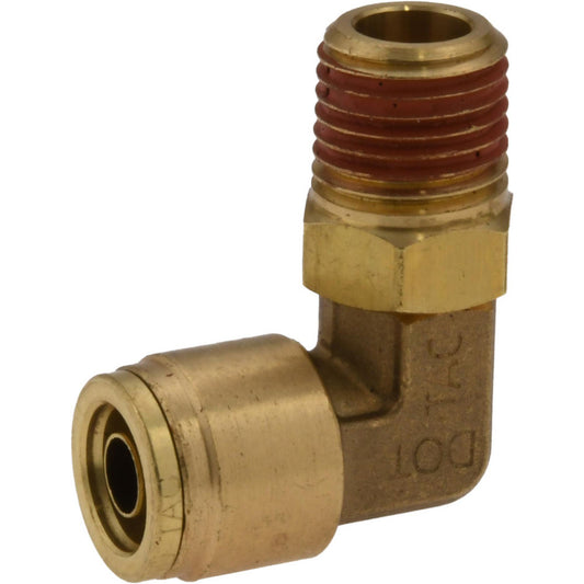 Pro-Source PC69-DOTS-64 Metal Push-To-Connect Tube Fittings Fitting Type 90 deg Swivel Elbow  Connection Type Push-to-Connect x MNPT  Material Brass  Tube Outside Diameter 3/8  Thread Type NPT  Standards DOT