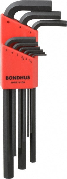 Bondhus 12199 9 Piece L-Key Hex Key Set