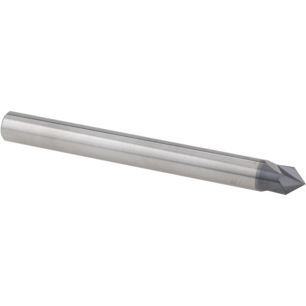 Accupro EM99943855 Chamfer Mill 1/4" Dia, 2 Flutes, Solid Carbide