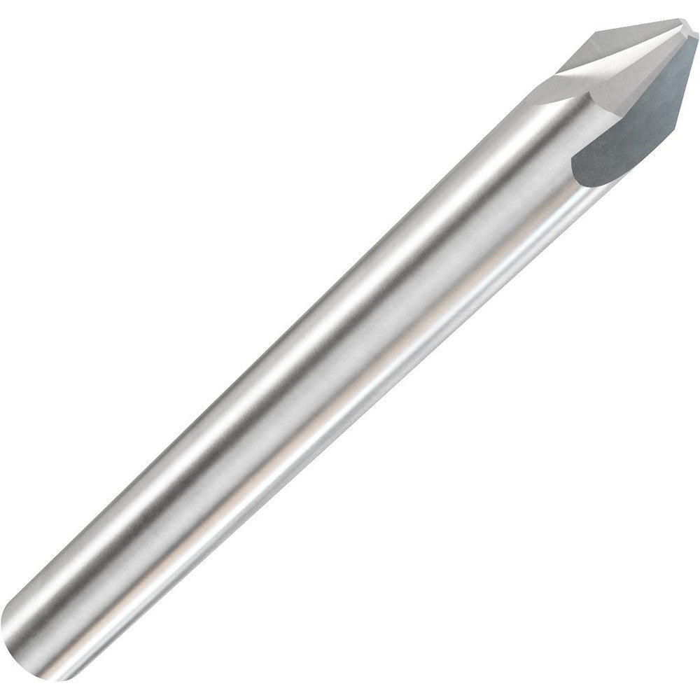 Accupro E599943848 Chamfer Mill 3/8" Dia, 3 Flutes, Solid Carbide