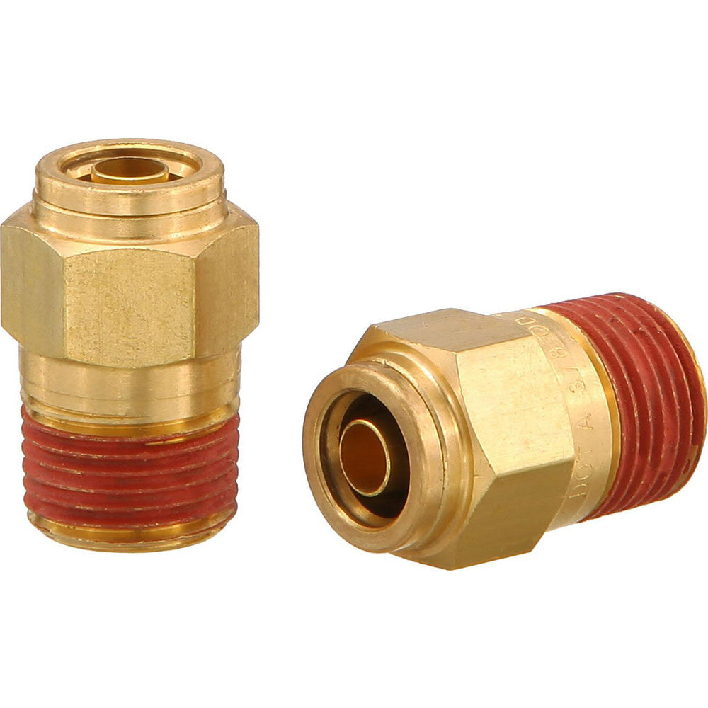 Pro-Source PC68-DOT-88 Metal Push-To-Connect Tube Fittings Connection Type Push-to-Connect x MNPT  Material Brass  Tube Outside Diameter 1/2  Thread Type NPT  Standards DOT  For Use With General Purpose