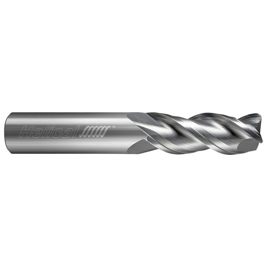 Helical Solutions 89561 Corner Radius End Mill 0.1875" Dia, 0.3750" LOC, 0.0600" Radius, 3 Flute, Solid Carbide