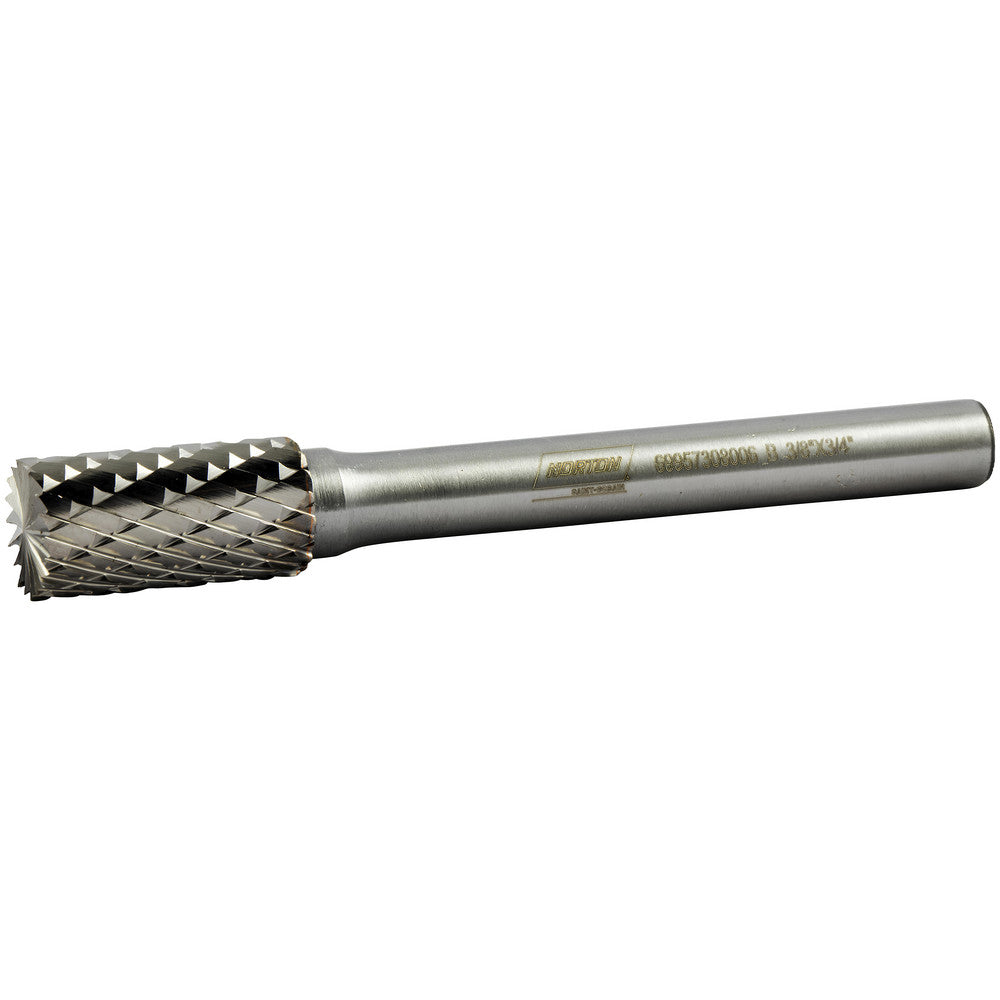 Norton 69957308006 3/8 x 3/4 x 2-1/2 In. Cylindrical - End Cut DC SB-3 Carbide Burr