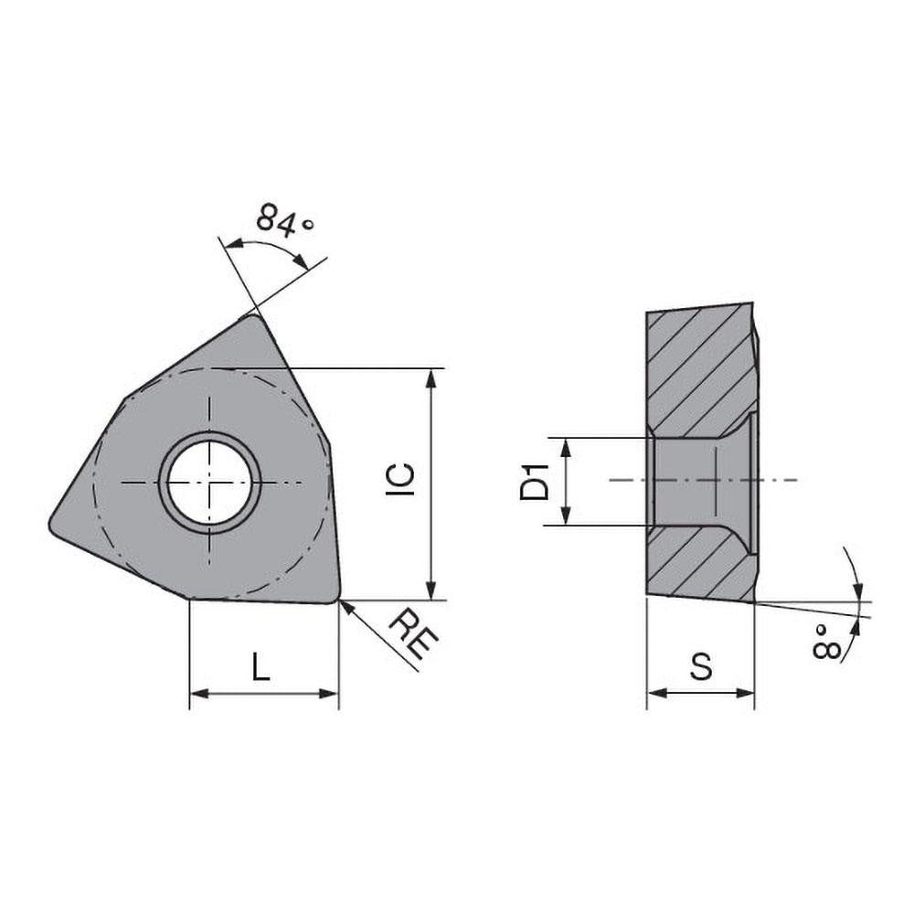 Komet 1082135500 Indexable Drill Insert WOEX05T304-00 K10, Carbide