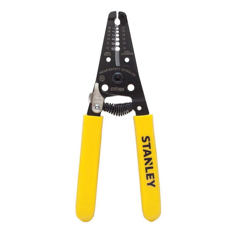Stanley STHT74938 Wire & Cable Strippers Maximum Capacity 20 AWG  Type Wire Stripper  Minimum Wire Gauge 10 AWG  Insulated No  Wire Type AWG  Tether Style Not Tether Capable