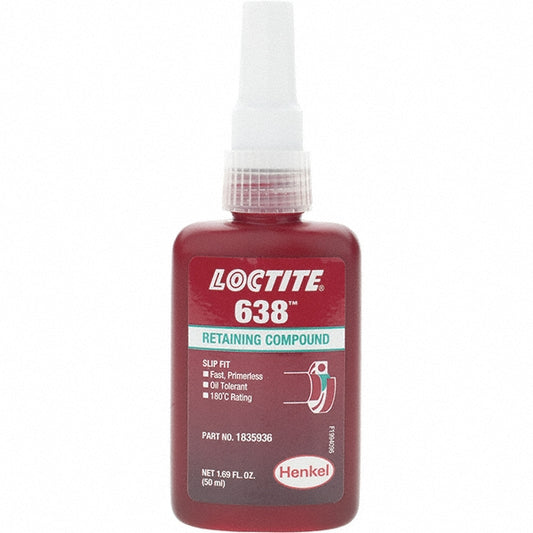 Loctite 1835936 Retaining Compound 50 mL Bottle, Green