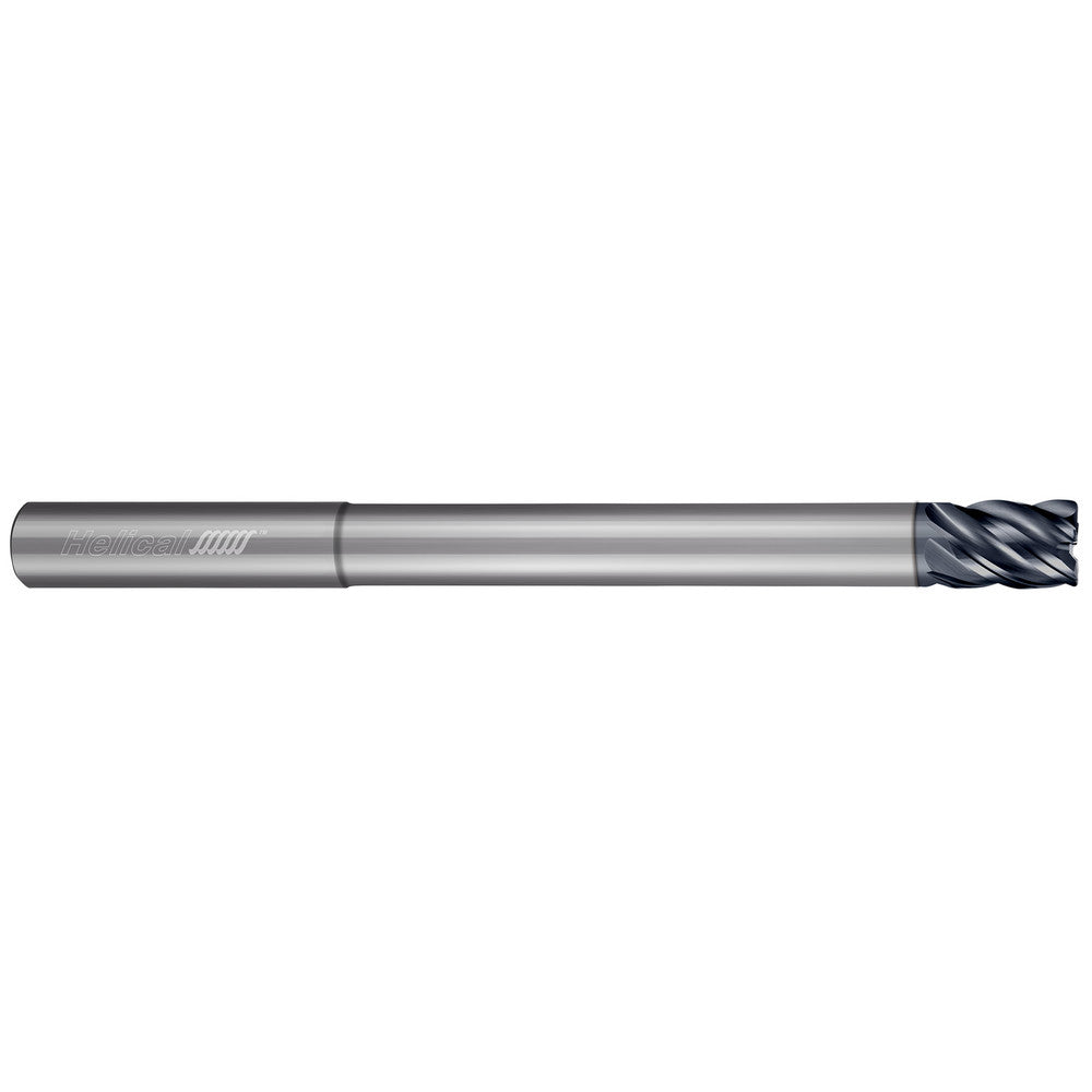 Helical Solutions 88581 Corner Radius End Mill 1/4" Dia, 3/8" LOC, 0.0600" Radius, 5 Flute, Solid Carbide