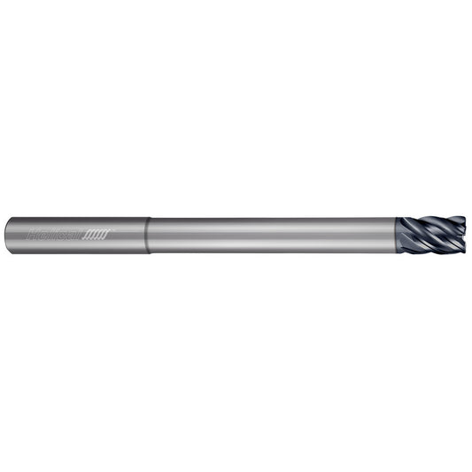 Helical Solutions 88581 Corner Radius End Mill 1/4" Dia, 3/8" LOC, 0.0600" Radius, 5 Flute, Solid Carbide