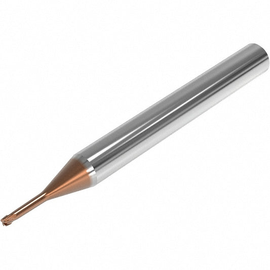 Seco 03205237 Corner Radius End Mill 2 mm Dia, 1.5 mm LOC, 0.1 mm Radius, 4 Flutes, Solid Carbide