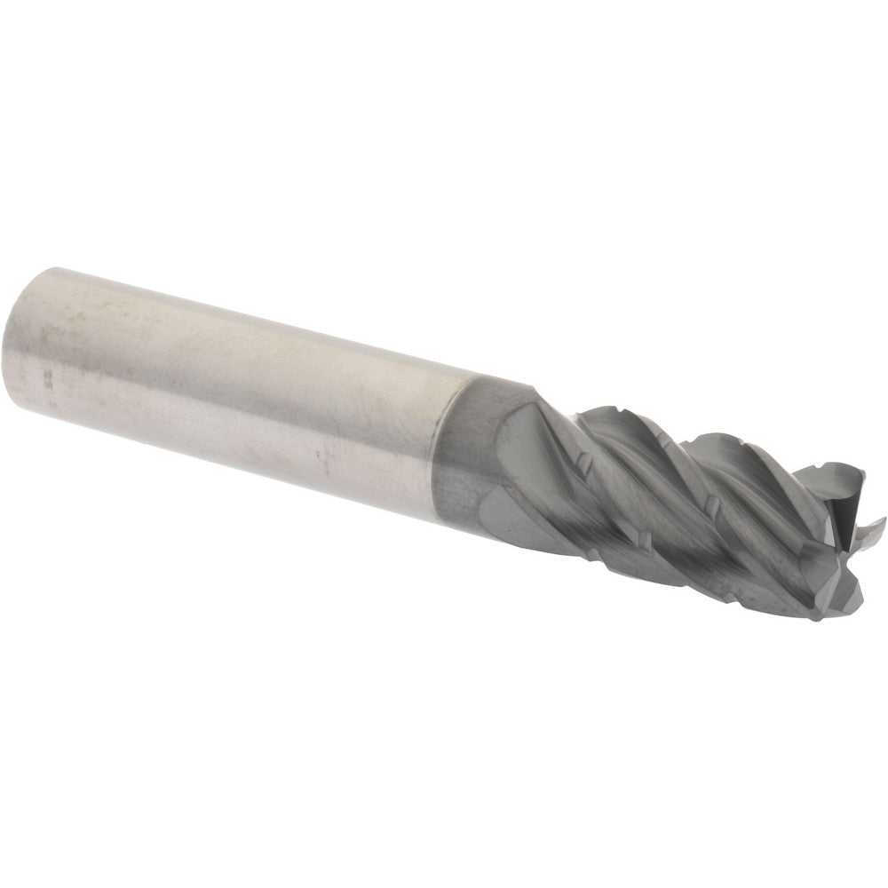 Accupro 95169740 Corner Radius End Mill 1/2" Dia, 1" LOC, 0.0300" Radius, 5 Flute, Solid Carbide