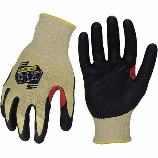 ironCLAD KKC5KV-03-M Cut, Puncture & Abrasion-Resistant Gloves ironCLAD KKC5KV, Size Medium, ANSI Cut A5, ANSI Puncture 3, Foam Nitrile, Kevlar & Steel Knit