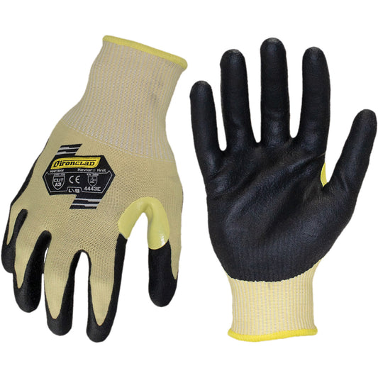 ironCLAD KKC3KV-04-L Cut-Resistant Gloves Size Large, ANSI Cut A3, ANSI Puncture 4, Foam Nitrile, Series KKC3KV