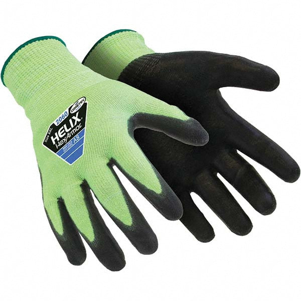 HexArmor 2060-M (8) Cut & Puncture-Resistant Gloves Size M, ANSI Cut A9, ANSI Puncture 5, Polyurethane, HPPE
