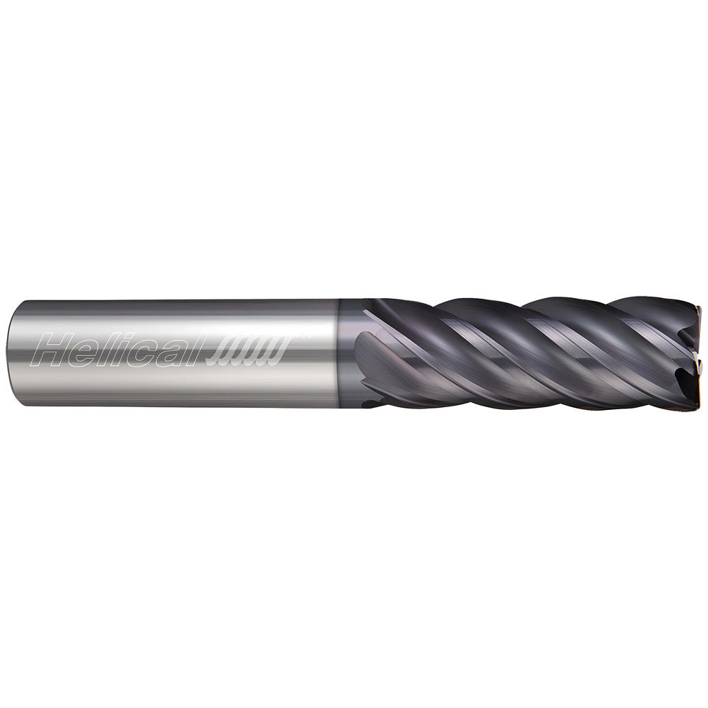 Helical Solutions 33752 Corner Radius End Mill 1" Dia, 4-1/4" LOC, 0.0300" Radius, 4 Flute, Solid Carbide