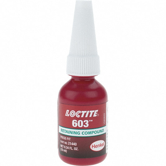 Loctite 231097 Retaining Compound 10 mL Tube, Green, Liquid