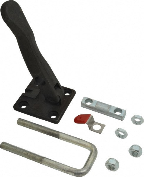 De-Sta-Co 385-L Pull-Action Latch Clamp Horizontal, 7,500 lb, U-Hook, Flanged Base