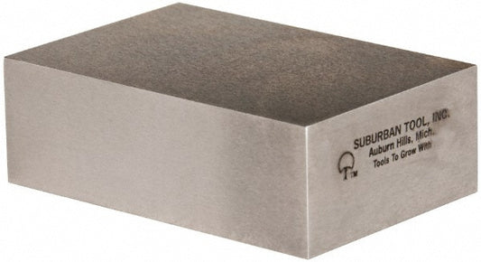 Suburban Tool PB123 Setup Block 0.0002 Squareness, Hardened Steel, 1-2-3 Block