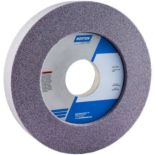 Norton 66253263597 Surface Grinding Wheel 12" Dia, 2" Thick, 5" Hole, 60 Grit, I Hardness