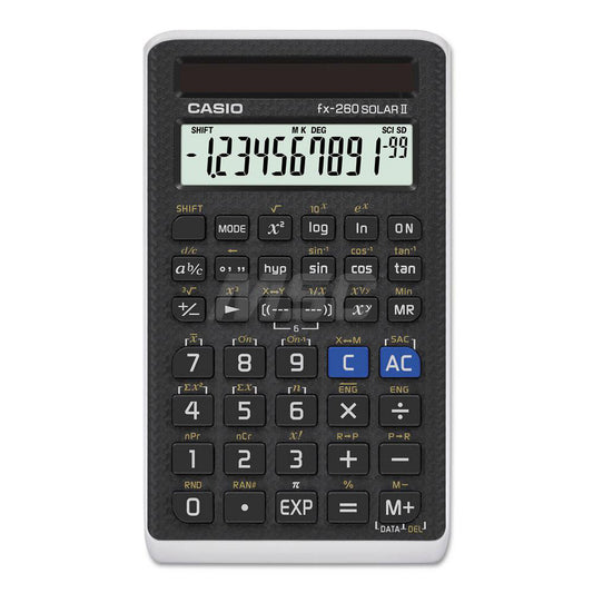 Casio CSOFX260SLRII 1000 Minidesk Calculator, Solar/battery, 8-Digit Lcd