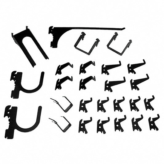 Wall Control 35K-DLXBK Pegboard Hook Sets Set Type Hooks  Includes (26) Assorted Slotted Pegboard Hooks & Brackets