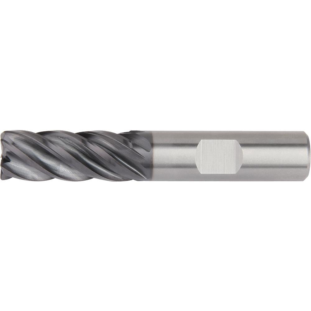 Widia 5577103 Corner Radius End Mill 3/8" Dia, 7/8" LOC, 5 Flutes, Solid Carbide