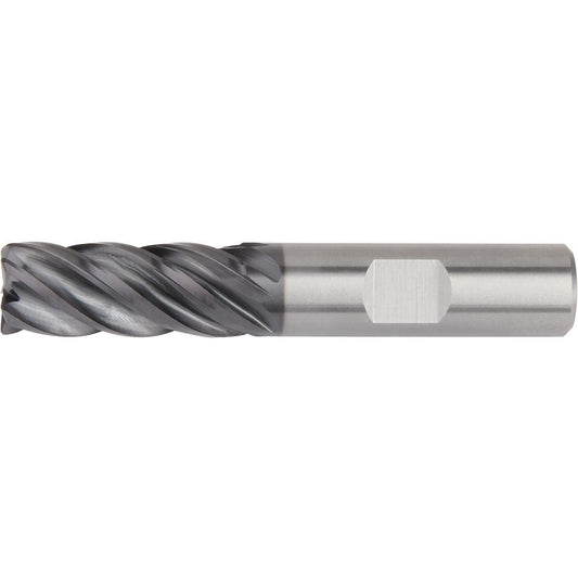 Widia 5577103 Corner Radius End Mill 3/8" Dia, 7/8" LOC, 5 Flutes, Solid Carbide