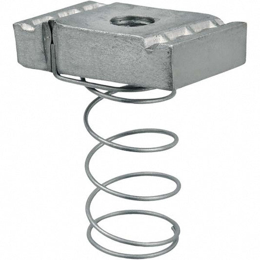Thomas & Betts B911-1/4 Strut Channel Spring Strut Nut Use with 1-1/2" Deep Channels, 1/4" Bolt