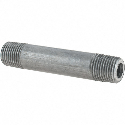 Value Collection 1/850.8BLKBN80 Black Pipe Nipple 1/8" Dia x 2" Long, Schedule 80